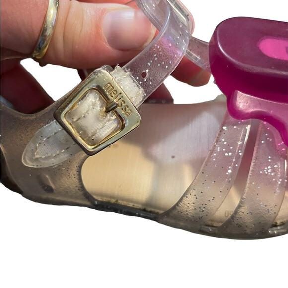 Kids Mini Melissa Glitter Popsicle Sandals - Picture 6 of 6